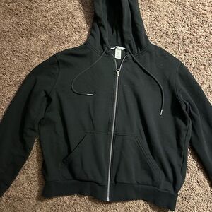 H&M Black Hoodie Jacket